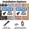 Signmission Wet Paint, 10 in W x Rectangle, Plastic OS-2PACK-NS-P-710-L-19035 - alternate 8